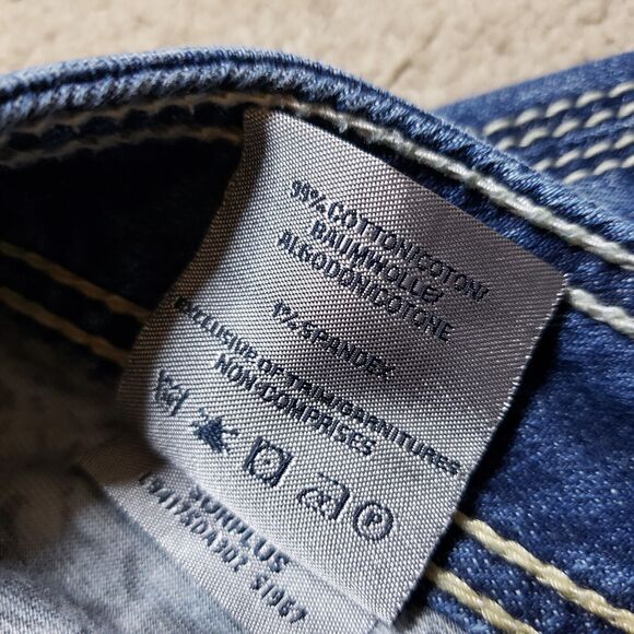 Silver Bootcut Jeans Womens 29x33 Suki 17” Surplus Flap Pockets Thick Stitch - Picture 9 of 10